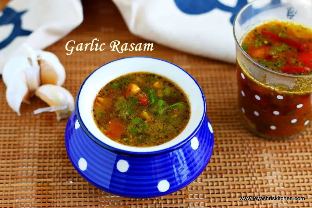 Garlic rasam Poondu rasam recipe