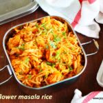 Cauliflower masala rice