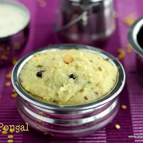 Rava pongal recipe - Jeyashri's Kitchen