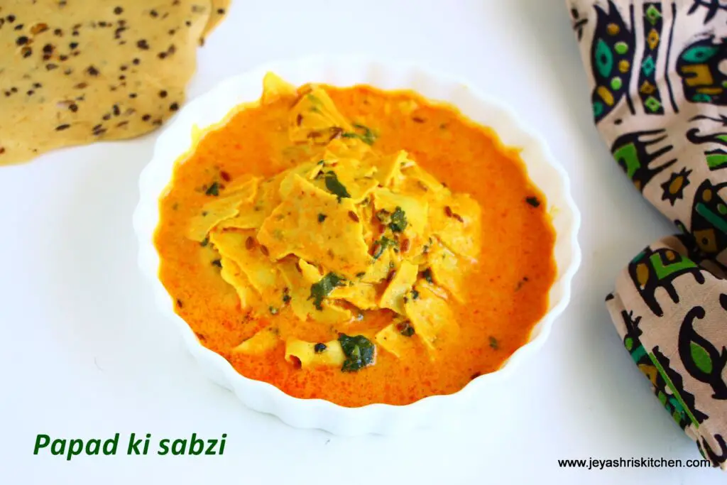 papad ki sabzi