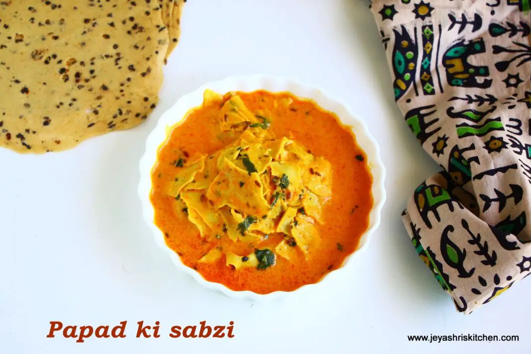 papad ki sabzi