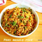 Peas masala rice