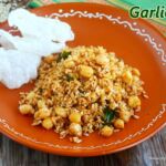 Garlic rice -using brown rice