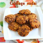 cabbage masala vadai