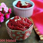 Beetroot halwa with khoya