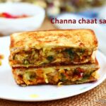 Aloo channa chaat sandwich