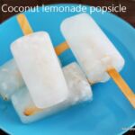 Coconut lemonade popsicle