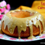 Eggless carrot cake