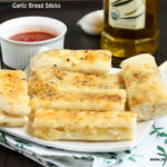 Garlic bread sticks + domino