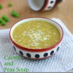 carrot and peas soup