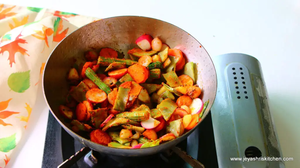 mixed vegetable sambar