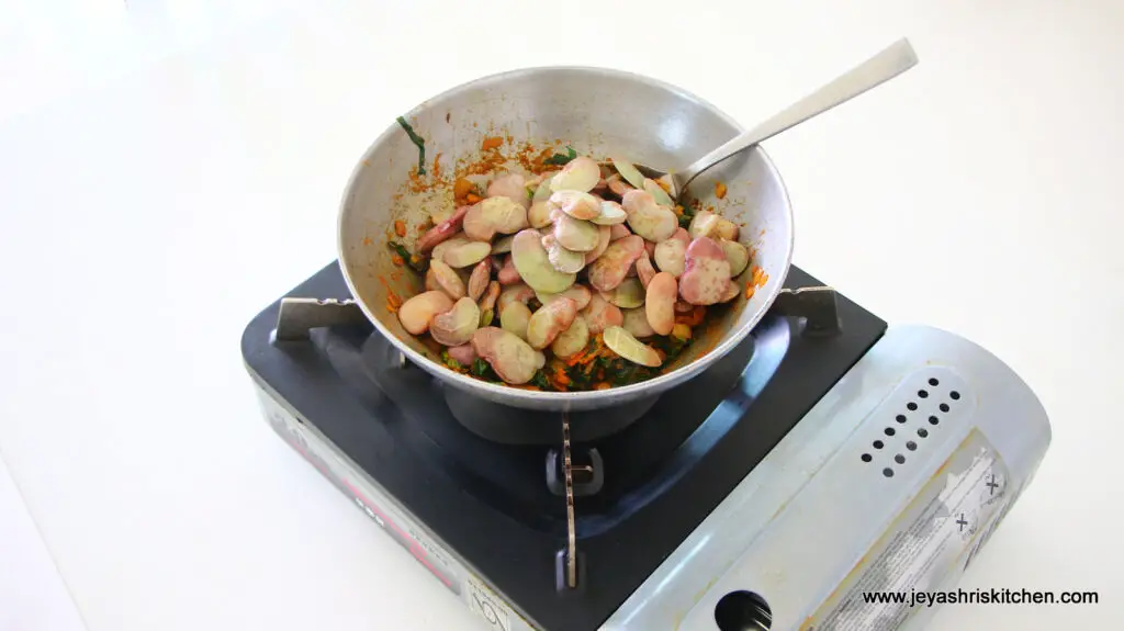 doublebeans spinach stir fry