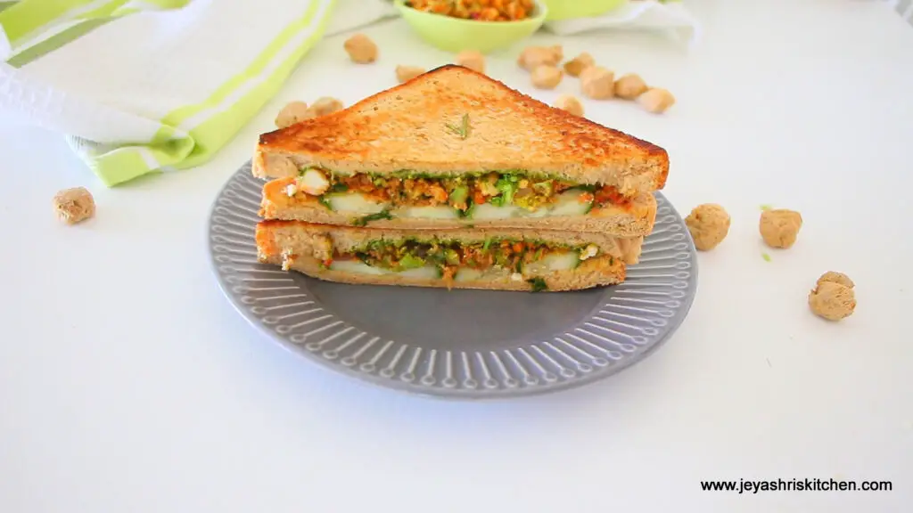 soya keema sandwich recipe